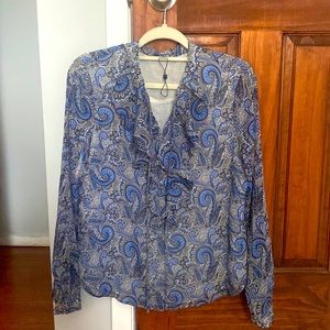 Tommy Hilfiger paisley blouse NWOT